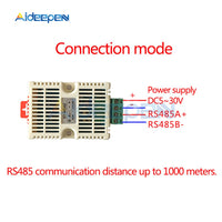 Temperature and Humidity Transmitter RS485 Serial Communica Temperature Sensors Modbus RTU Acquisition Module SHT20