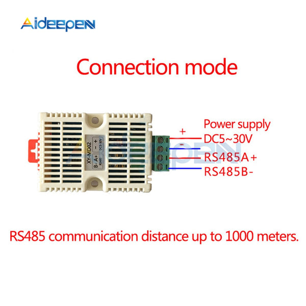 ModBus RS485 Industrial Temperature and Humidity Sensor with