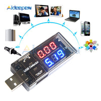 USB Charger Doctor Digital Dual Display Charging Battery Voltmeter Ammeter Ampermeter Current Meter USB Detector Smart Function