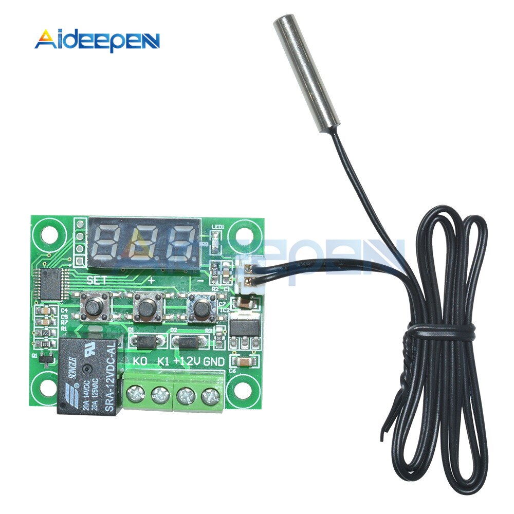 W1209 Blue LED Digital Thermostat Temperature Control Switch Module DC ...