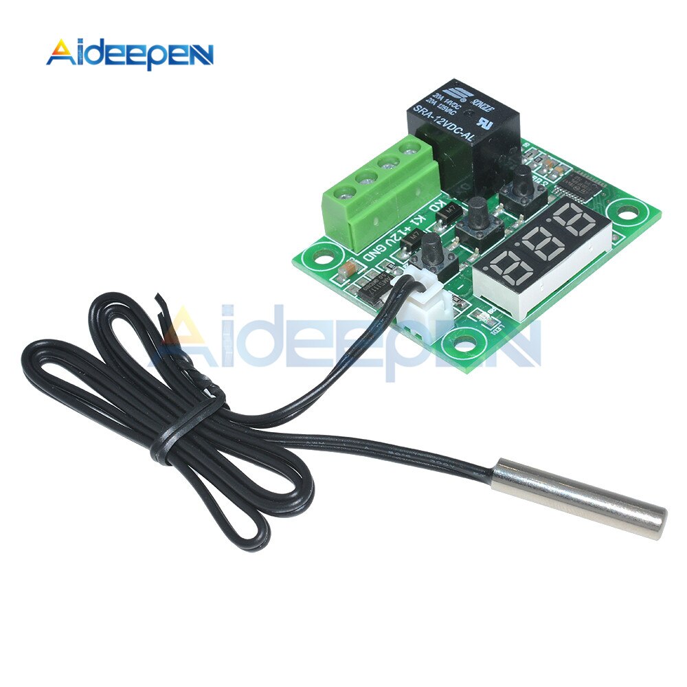 W1209 Blue LED Digital Thermostat Temperature Control Switch Module DC ...