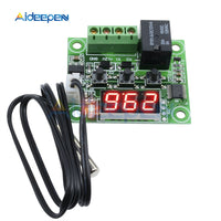 W1209 DC 12V AC 110 220V Thermostat Temperature Controller Incubation Switch Heat Cool Temp Thermo Module Red Blue Green White