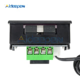 W1209 DC 12V Digital LED Thermostat Temperature Control 0.28 Inch Thermometer Thermo Controller Switch Module + NTC Sensor Green