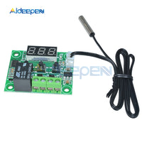 W1209 DC 12V Heat Cool Temp Thermostat Temperature Control Switch Temperature Controller Thermometer Thermo Controller Green LED