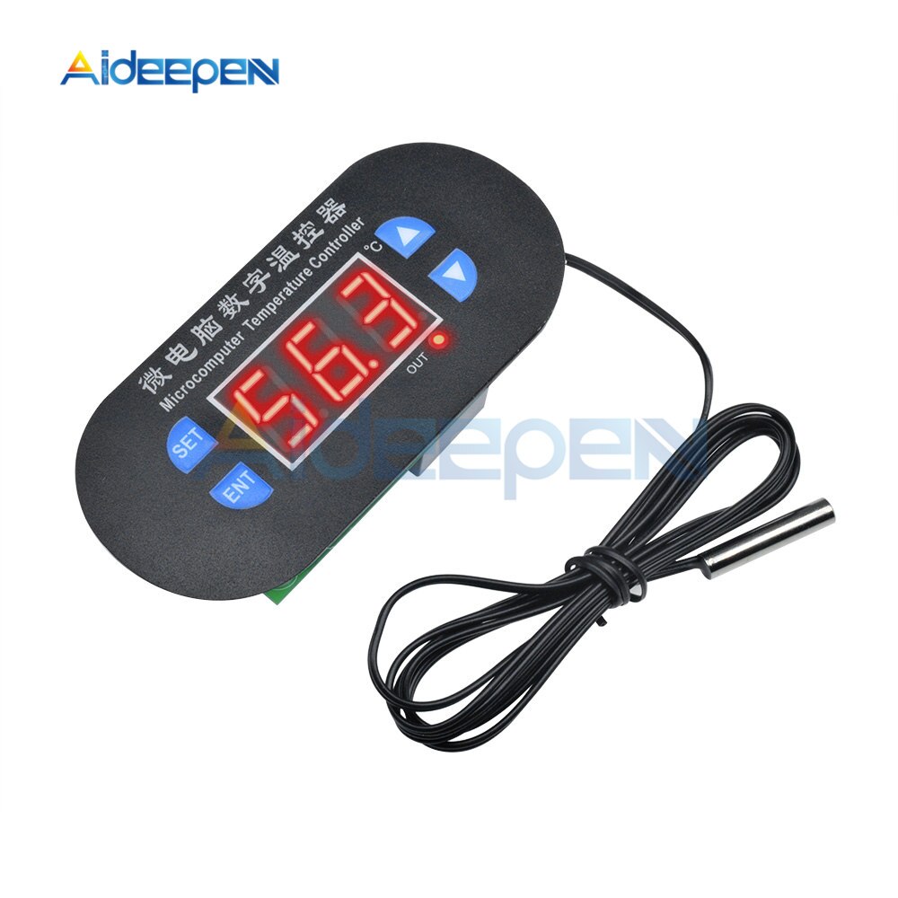 W1308 DC 12V Digital Thermostat Thermoregulator Red LED Display Temper ...
