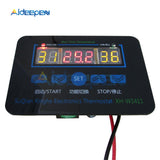 W1411 AC 110V 220V DC 12V 10A LED Digital Temperature Controller Thermostat Control Switch Real Time Temperature Regulator