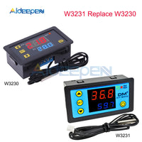 W3230 AC 110V 220V DC12V 24V Digital Thermostat Temperature Controller Regulator Heating Cooling Control Instruments LED Display