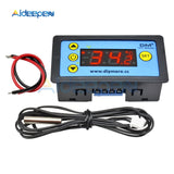 W3231 AC 110V 220V DC12V 24V Digital Thermostat Temperature Controller Regulator Meter Tester Single/Dual Display Replace W3230