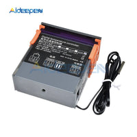 WH7016C DC 12V 24V AC 220V 10A LCD Digital Temperature Controller Regulator Thermostat Switch Thermometer with Sensor Probe
