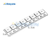 WS2812 WS2812B WS 2811 5050 RGB LED Lamp Panel Module 5V 8 Channel 8 Bit Rainbow LED Precise for Arduino Black Board