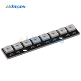 WS2812 WS2812B WS 2811 5050 RGB LED Lamp Panel Module 5V 8 Channel 8 Bit Rainbow LED Precise for Arduino Black Board