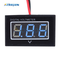 Waterproof Digital Voltmeter DC 2.5 30V Digital Voltmeter Voltage Panel Meter Blue LED Screen For Electromobile Motorcycle Car