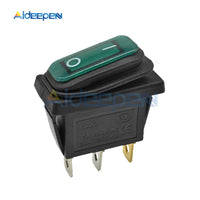Waterproof KCD3 Rocker Switch Power Switch 2 position 3 Pins Electrical Equipment With Light Switch 15A 250VAC/20A 125VAC