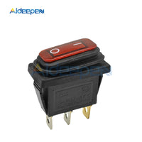 Waterproof KCD3 Rocker Switch Power Switch 2 position 3 Pins Electrical Equipment With Light Switch 15A 250VAC/20A 125VAC