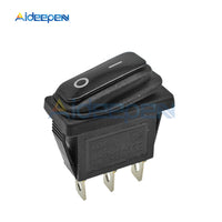 Waterproof KCD3 Rocker Switch Power Switch 2 position 3 Pins Electrical Equipment With Light Switch 15A 250VAC/20A 125VAC