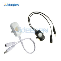 White/Black DC 5 24V 5A PIR Sensor Switch Mini PIR Infrared IR Motion Sensor Detector Switch Module for LED Strip Light 5V 12V 24V