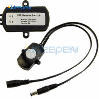 White/Black DC 5 24V 5A PIR Sensor Switch Mini PIR Infrared IR Motion Sensor Detector Switch Module for LED Strip Light 5V 12V 24V