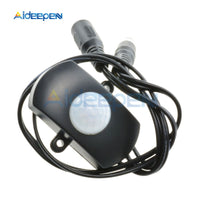 White/Black DC 5 24V 5A PIR Sensor Switch Mini PIR Infrared IR Motion Sensor Detector Switch Module for LED Strip Light 5V 12V 24V