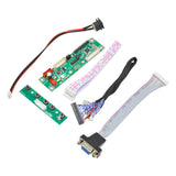1Set 1 Channel VGA Video MT6820 V2.0 Universal Driver Board Module with Keyboard, 16cm VGA cable, power cable, 25cm LVDS cable