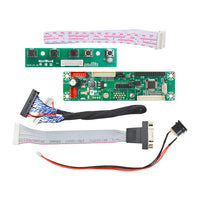 1Set 1 Channel VGA Video MT6820 V2.0 Universal Driver Board Module with Keyboard, 16cm VGA cable, power cable, 25cm LVDS cable