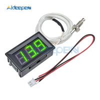 XH B310 Digital Thermometer 12V Temperature Control Meter K type M6 Thermocouple Tester  30~800C Thermograph Green  LED Display