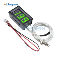 XH B310 Digital Thermometer 12V Temperature Control Meter K type M6 Thermocouple Tester  30~800C Thermograph Green  LED Display