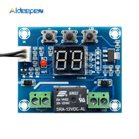 XH M214 12V Soil Humidity Sensor Controller Irrigation System Automatic Watering Module Digital Display Humidity Controller Red