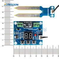 XH M214 12V Soil Humidity Sensor Controller Irrigation System Automatic Watering Module Digital Display Humidity Controller Red