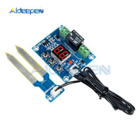 XH M214 12V Soil Humidity Sensor Controller Irrigation System Automatic Watering Module Digital Display Humidity Controller Red