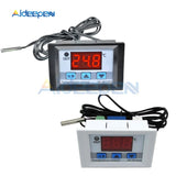 XH W1321 DC 12V Digital LED Temperature Thermostat Controller 10A Thermostat Controller Switch Probe  50 110 Degrees White black