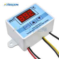 XH W3002 DC 12V 10A Digital LED Temperature Controller 12V 24V 220V Heating Cooling Temperature Control Switch Probe LCD Display
