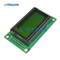 Yellow LCD Module 8 x 2 Character Display Screen 0802LCD Module 3.3V / 5V LED LCD Backlight for Arduino Diy Kit