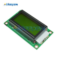 Yellow LCD Module 8 x 2 Character Display Screen 0802LCD Module 3.3V / 5V LED LCD Backlight for Arduino Diy Kit
