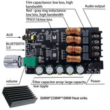 ZK 1002L ZK 1002 HIFI Wireless Bluetooth 5.0 TPA3116 Digital Power Audio Amplifier Board 100WX2 Stereo Amplificador Home Theater on AliExpress