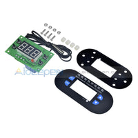 Ac/dc12V Digital Thermostat Temperature Alarm Controller Sensor Meter Blue/red Led