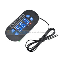 Ac/dc12V Digital Thermostat Temperature Alarm Controller Sensor Meter Blue/red Led Blue
