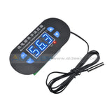 Ac/dc12V Digital Thermostat Temperature Alarm Controller Sensor Meter Blue/red Led Blue