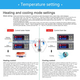 Dc 12-72V Mh1220W 10A Digital Dual Display Temperature Controller Thermostat