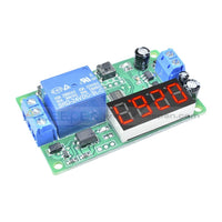 Dc 24V 4-Digit Red Led Display Delay Switch Control Relay Cycle Timer Module Function