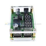 Dc-Dc 9V 12V 24V 36V To 5V 3A Buck Module Car Voltage Dual Usb Converter+Case Step Down