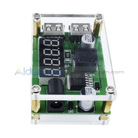 Dc-Dc 9V 12V 24V 36V To 5V 3A Buck Module Car Voltage Dual Usb Converter+Case Step Down