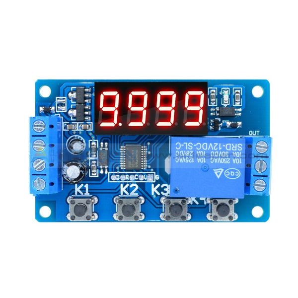 Digital 12V Led Display Timer Automation Delay Relay Programmable Module Switch Function