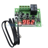 Digital 24V W1209 Thermostat Temperature Control Switch Sensor Module Blue/ Red Optional Led
