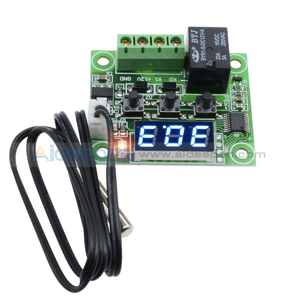 Digital 24V W1209 Thermostat Temperature Control Switch Sensor Module Blue/ Red Optional Blue Led