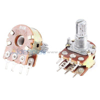 Metal Alloy B1K 6Pin Shaft Wh148 Potentiometer 15Mm B2K B5K B10K B20K B50K B100K B500K Basic Tools