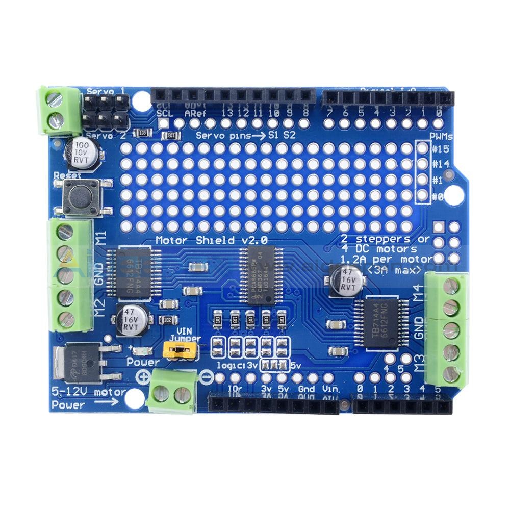 Motor/Stepper/Servo/Robot Shield Expansion Board for Arduino I2C – Aideepen