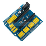 Nano I / O Expansion Sensor Shield For Arduino Uno R1 3.0 Duemilanove 2009 Blue Development Board