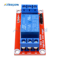 one 1 channel relay module DC 5V 9V 12V 24V high and low level trigger relay control with optocoupler red