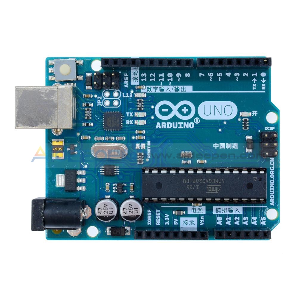 Original Arduino Uno R3 ATMega16U2 ATmega328P Microcontroller Board Of ...