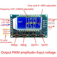 Pwm Pulse Frequency Duty Cycle Adjustable Module Square Wave Signal Generator
